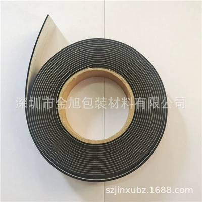 Photovoltaic panel waterproof sealing strip black EPDM foam single side with adhesive epdm flame retardant foam strip gap strip wholesale