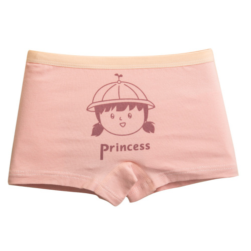 Summer thin children's boxer briefs for girls, medium and large children's cotton shorts, boxer briefs that do not pinch the buttocks