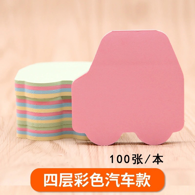 Post-it colorido personalizado estudiantes creativos rasgable índice pegatinas papel de notas suministros de papelería amor libro de notas de forma extraña