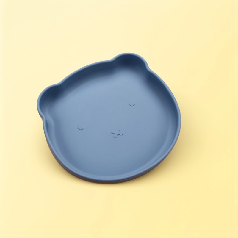 곰 디너 접시 (그레이블루)