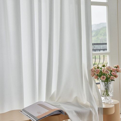 Japanese phantom screen curtains, light-transmitting but not people-permeable, bedroom high-end sense, scratch-resistant Sheyang Keqiao curtain wholesale.