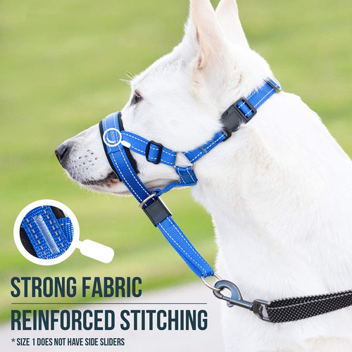 Pet muzzle, dog muzzle, adjustable anti-biting, anti-licking mask, breathable dog mask training belt, pet traction set