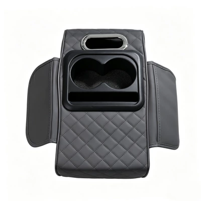 2026 New Model Central Car: Armrest box pad - classic-4-in-1-gray