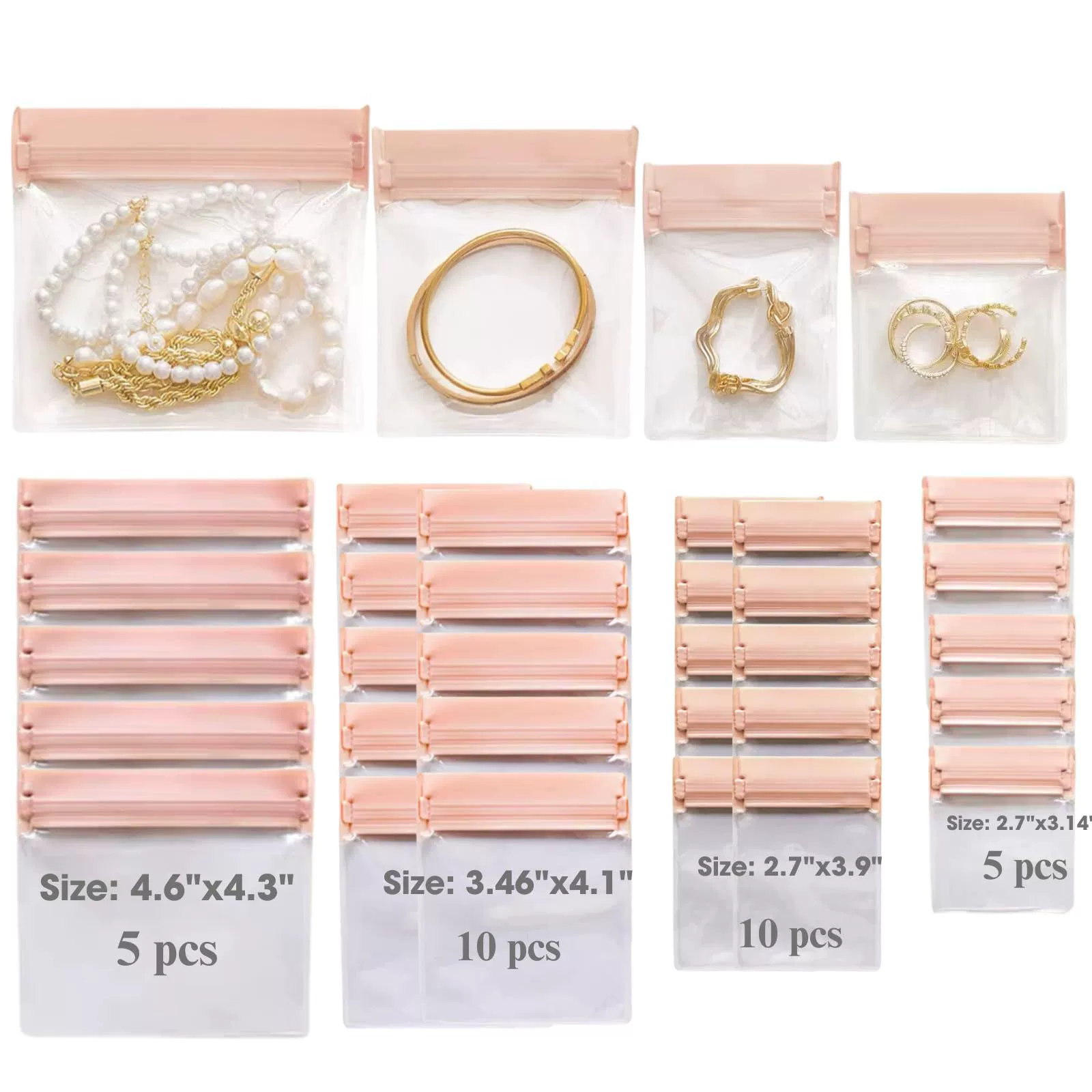 Утолщенный сумка для хранения ювелирных изделий EVA ювелирные изделия антиокислительные серьги-ожерелье браслет пылезащитный мешок утолщенный прозрачный герметичный мешок