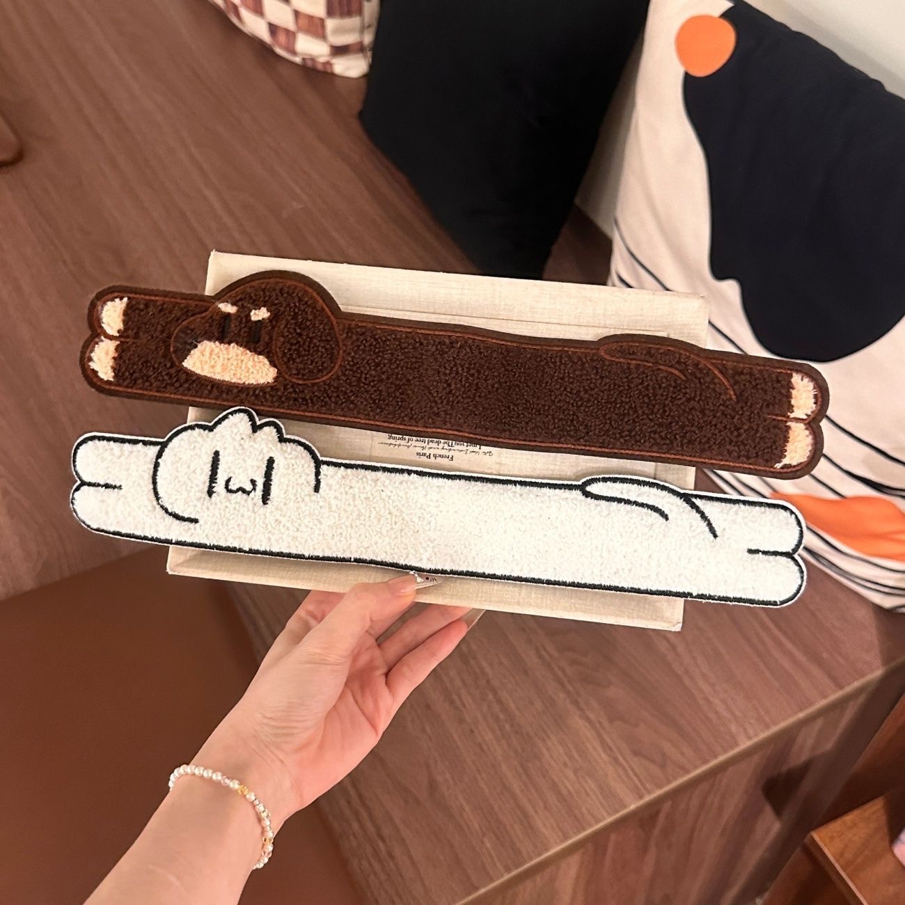 2026 New Cute Long Animal Dachshund Hair Stickers for Face Washing and Bangs, Dual-use Hairband for Bun Hairstyles, Sweet Style