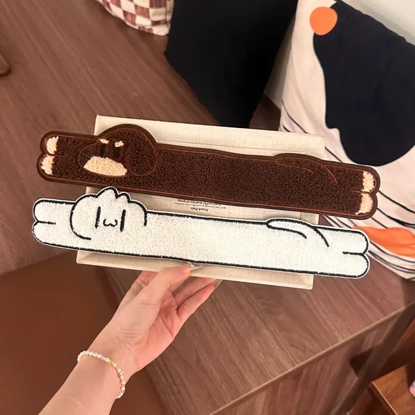 2026 New Cute Long Animal Dachshund Hair Stickers for Face Washing and Bangs, Dual-use Hairband for Bun Hairstyles, Sweet Style