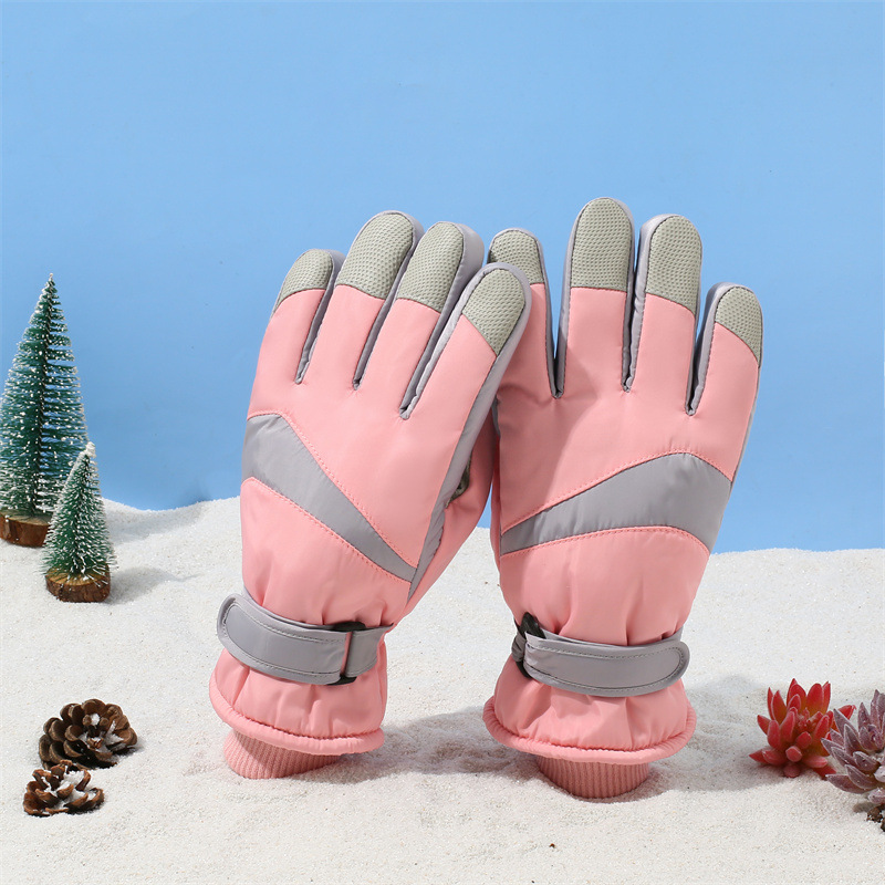Cross border Winter Skiing Warm Gloves for Male and Female Couples Outdoor Cycling Touch Screen Plucked Cold and Windmill Resistant Gloves
