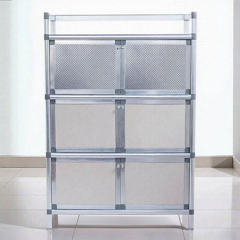 Customized Rust-Free Aluminum Alloy Sideboard for Rental Housing, Home Storage, Tea Storage, Simple Cabinet, Storage Cabinet