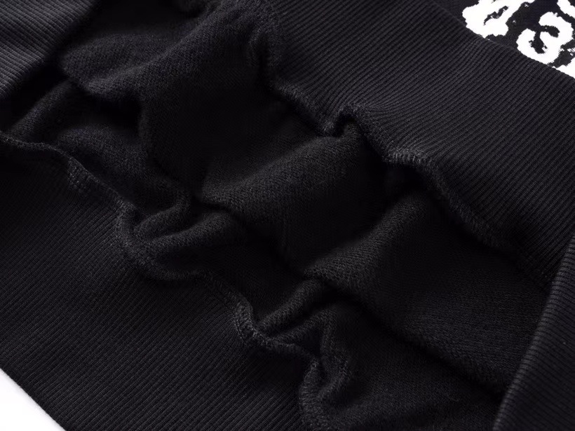 Kanye Shanghai Concert Peripheral Loose Shoulder No. 1 Printed Integrated Cut Crew Neck Sweater_viptrois.com