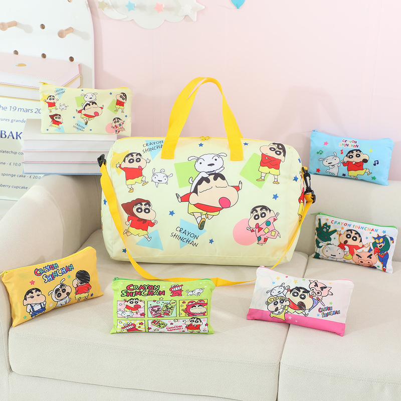 Portable Foldable Duffel Bag Cartoon Kulomi Travel Clothes Storage Bag Shoulder Crossbody Travel Bag Portable Foldable Duffel Bag Cartoon Kulomi Travel Clothes Storage Bag Shoulder Crossbody Travel Bag