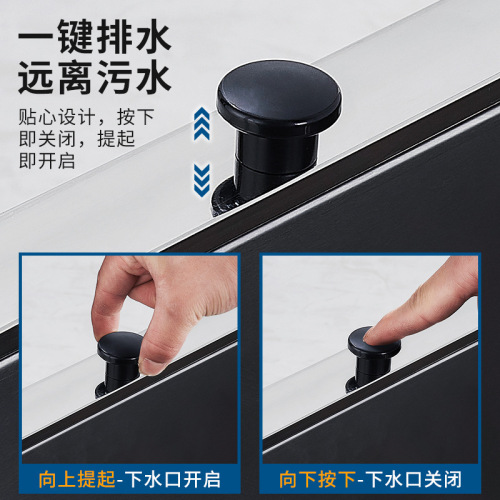 Stainless steel mop basin movable commercial utility basin integrated mop basin washing mop pool, household balcony sink