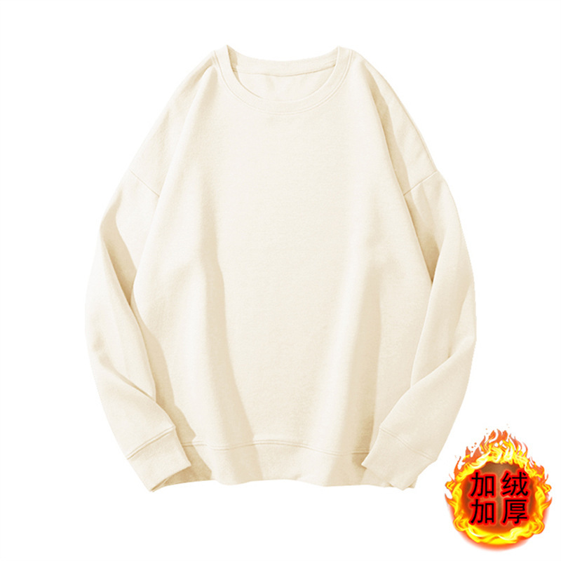 圆领纯棉卫衣定制印图logo企业秋冬工作服文化广告衫宽松加绒跨境|undefined