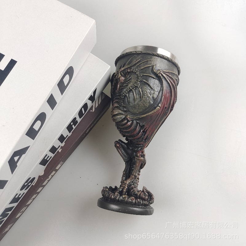 Внешняя торговля Оригинальный одиночный птерозавр кубок 3D трехмерный птерозавр летающий дракон бокал из нержавеющей стали вкладыш бокал красного вина
