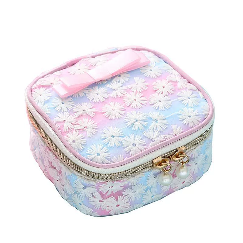 Санитарные прокладки для путешествий, organizer bag, сумка для хранения, японский и корейский стиль, с вышивкой