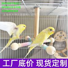 户外木质鸟笼悬挂式别墅鸟窝可DIY木质鹦鹉鸟笼玩具宠物用品定制