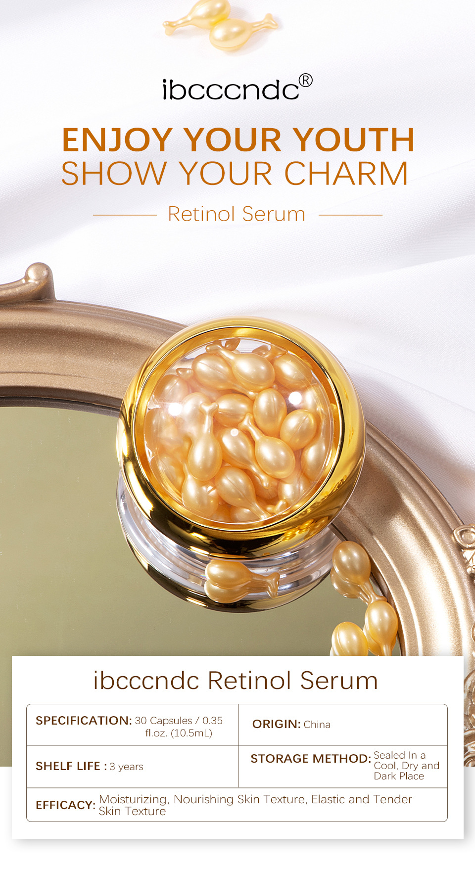 Capsule di retinolo essenza viso nutriente e idratante_voghion.com