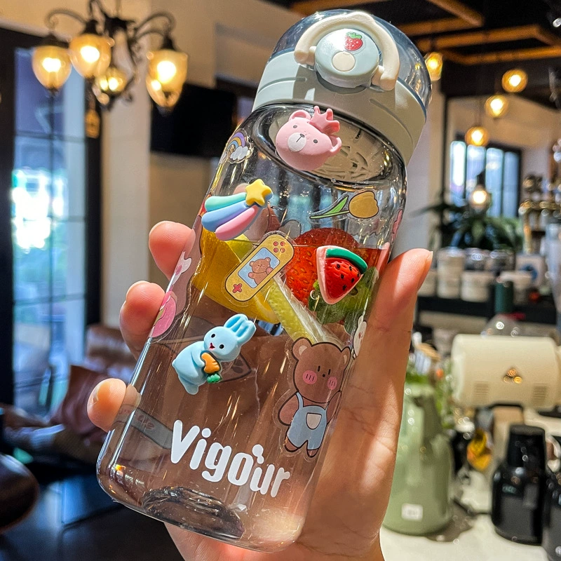 Xiaolongjie Tea Terminal японский стиль чашка Девушка милая ученический пластиковый стакан Дети мальчики портативный уличный водяной стакан