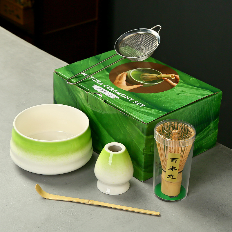 抹茶茶碗日本式抹茶宋代点茶道具陶磁器茶碗カップミキサー抹茶ブラシ茶コップセット|undefined