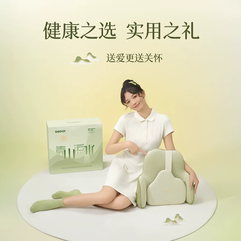 锐珀尔腰部颈椎智能电动坐垫靠垫按摩家用办公室多功能按摩器P50|undefined