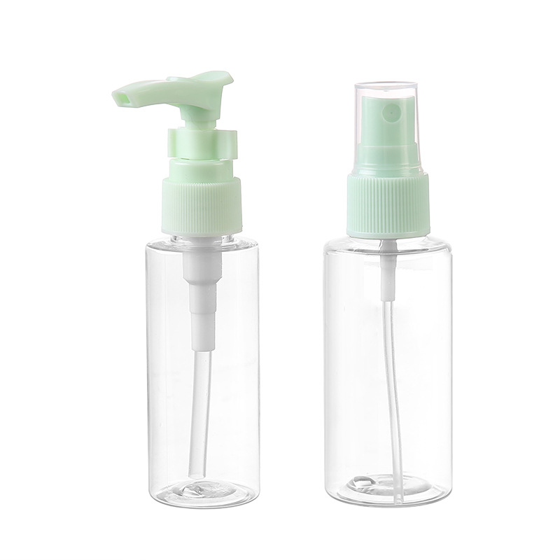 Botella de spray botella de viaje subenvasada loción facial de niebla ultrafina, regadera pequeña, botella vacía portátil de dos piezas