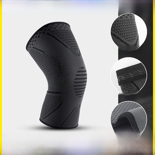 Factory Outdoor Sports Men and Women Fitness Running Basketball Hiking Anti-Slip Knitted Protective Knee Guards Wholesale Protective Gear