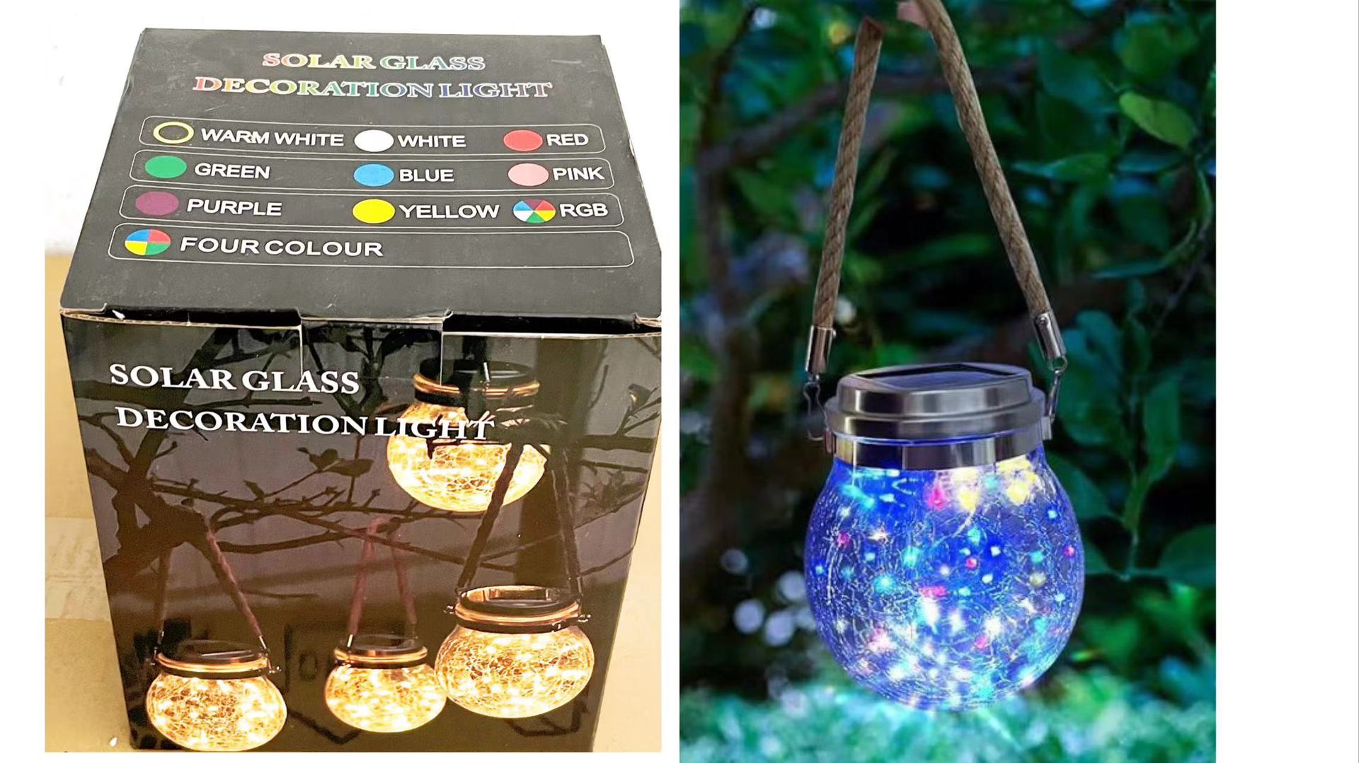 헤밍 라운드 크랙 30구슬 4색 라이트 1팩