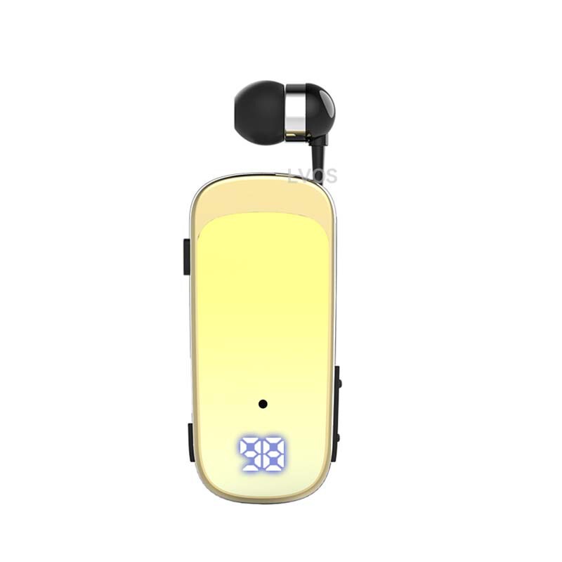 超長時間バッテリー搭載、伸縮式ケーブル付きBluetoothイヤホン、売れ筋片耳インイヤータイプ、着信時バイブレーション機能付きビジネスイヤホン|undefined