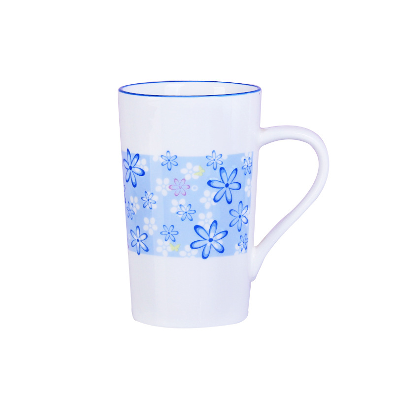 Taza grande de alta temperatura, taza de agua de cerámica de gran capacidad creativa para el hogar, taza de café con leche para el desayuno de avena europea