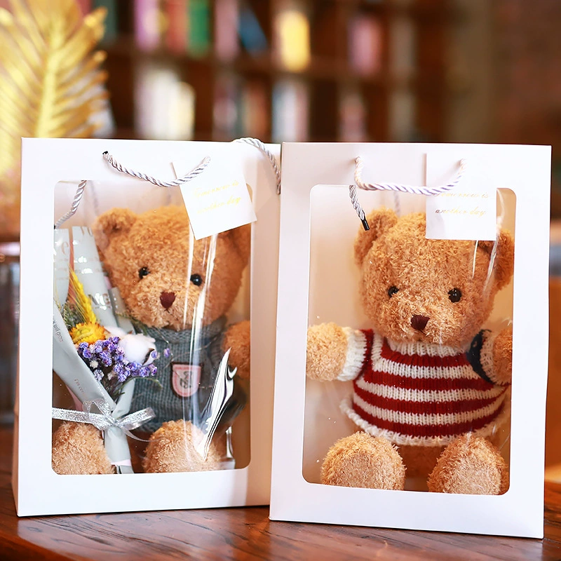 Rag doll, plush children's toy for St. Valentine's Day, with little bears, Birthday gift