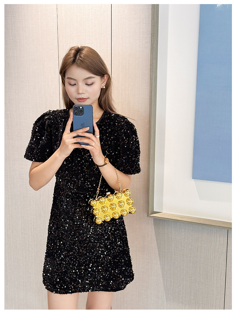 Acrylic bag 2025 New style, European and American cross-border single-shoulder fashionable design women's chain box bag undefined