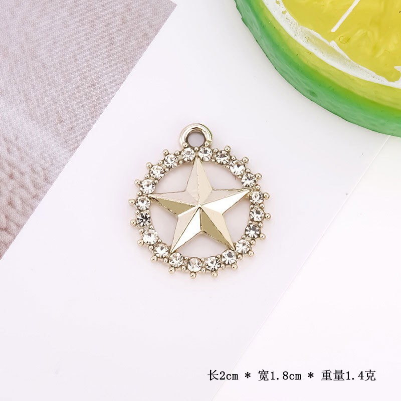 Round five-pointed star gold