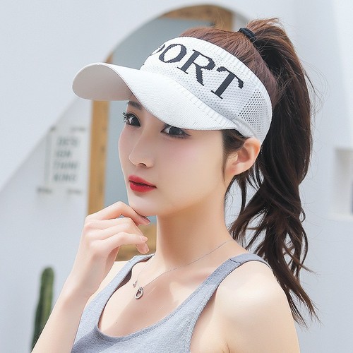 Summer Sun Hat, Empty Top, Korean Style Knitted Baseball Cap, Outdoor Sports Sun Hat
