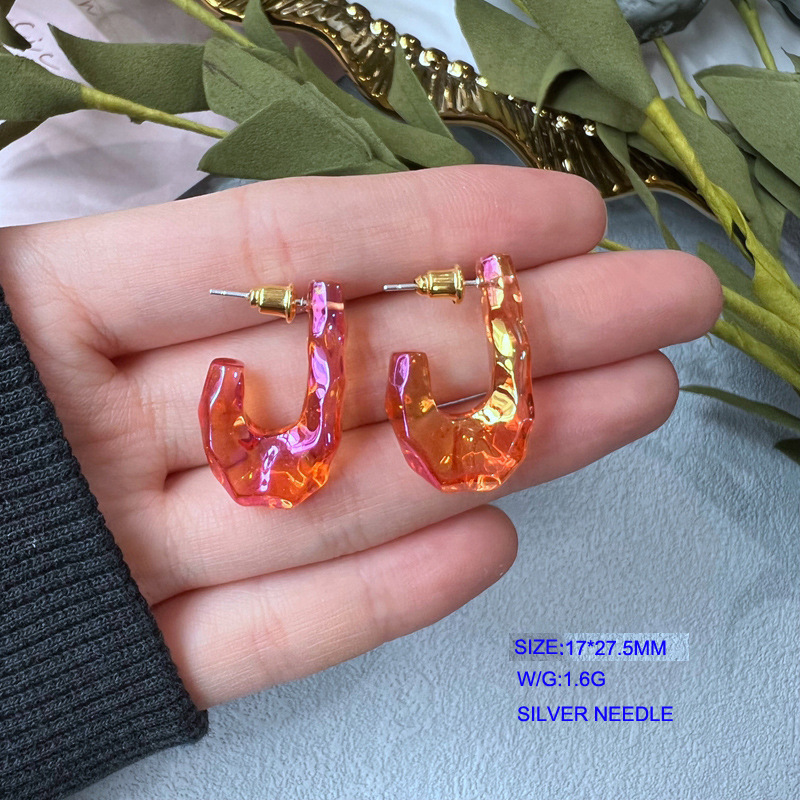 5g Weight Ear Studs Classification 1 Pair Quantity Daily Occasion Alloy Material U Shape Pattern Women'S Gender Plating Design Simple Style Style 1 Pair Simple Style U Shape Alloy Plating Women's Ear Studs 15