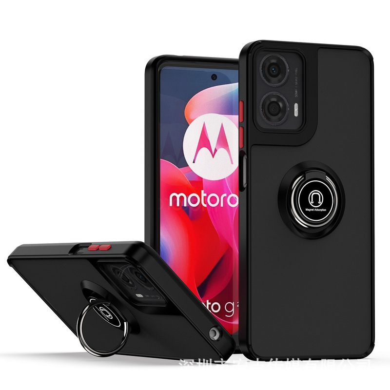 Qiyingshi Generation Ring Stand Phone Case for Moto Edge 60, G86 Car Magnetic Anti-Drop Protective Cover Qiyingshi Generation Ring Stand Phone Case for Moto Edge 60, G86 Car Magnetic Anti-Drop Protective Cover