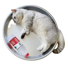 铝盆金喜不粘锅特厚铝糕盘铝制铝降温盘猫垫加深托盘圆形铝圆盘