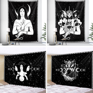 Tarot magic tapestry living room bedroom decorative tapestry digital printing hanging cloth background cloth manufacturer customization