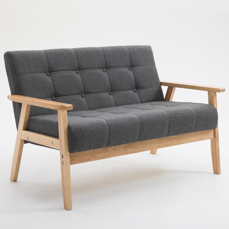 Café Sofá de recepción de negocios Negociación sala de estar Oficina Sofá de madera simple Sofá de oficina image 21