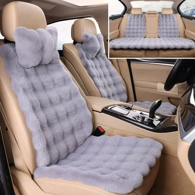 car cushion wholesale bubble velvet – Wool pad - light-gray-car-with-five-seats-2-headrests