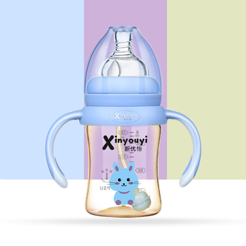 Maternity and Baby Products Ppsu Retail Wide-Mouth Large-Capacity 320ml Baby Bottle Brand Water Cup Set Cup