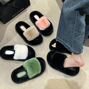 2023�ﶬ�¿��n��r�к��ƴɫëë��ЬŮ�Ӽ��⴩һ��ë�q��ЬŮ