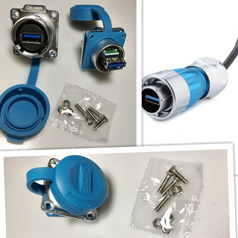 DH24USB3.0�Զ����豸���Ӱ�װ�̶���ˮ���չ�ĸ�Բ�usb����