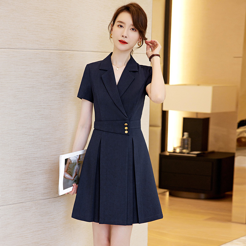 OL Professional Suit Dress Women's Summer Hotel Reception Tooling High-end Beauty Salon Beautician Work Clothes