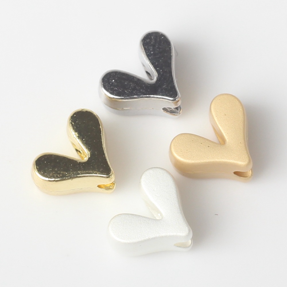 20 PCS/Package Alloy Heart Shape Beads display picture 5