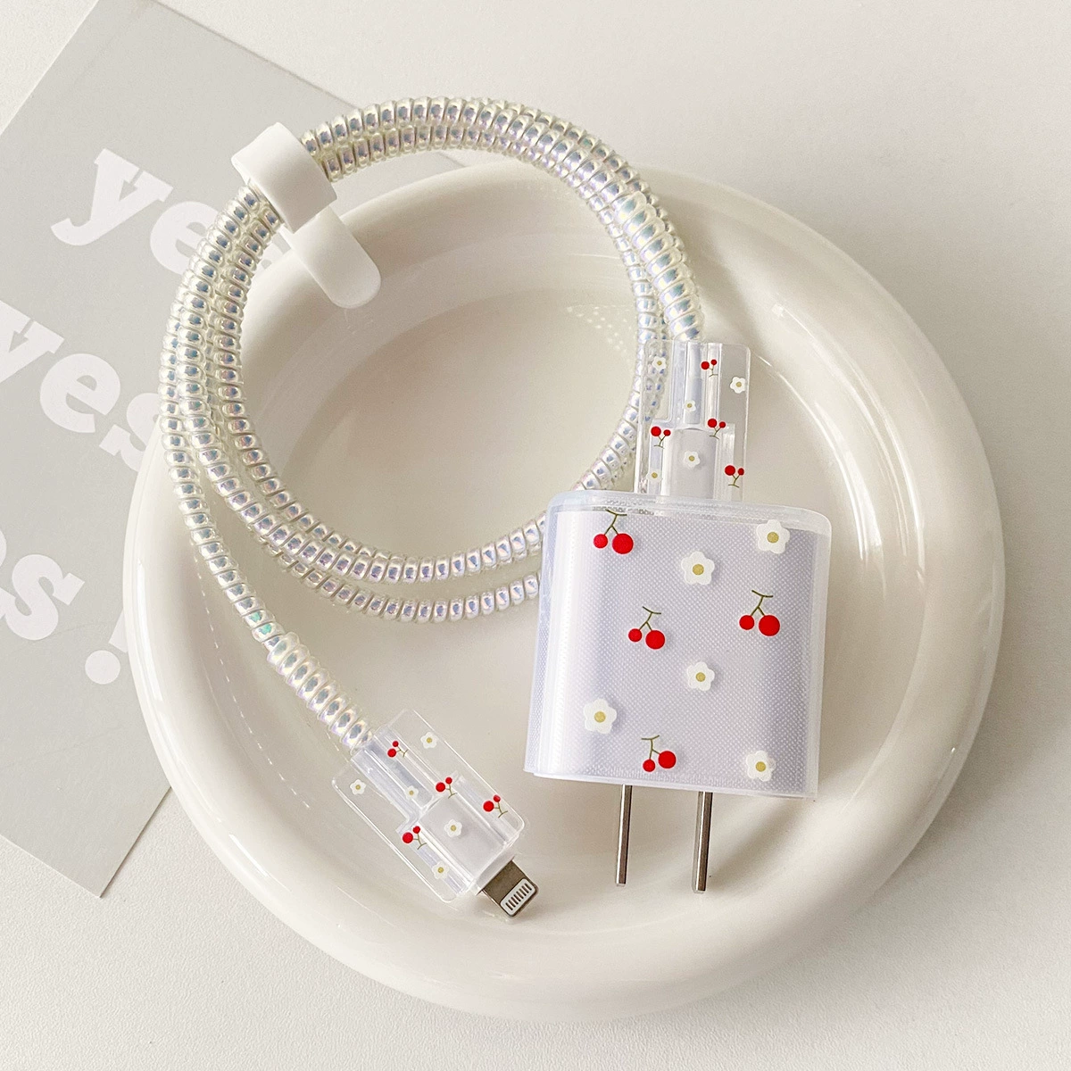 Защитная крышка Love apple зарядного устройства 20W мягкая оболочка подходит для 13promax кабель данных анти-скидка