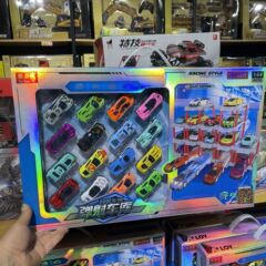 Yaseni 車合金射出ガレージ慣性おもちゃの車幼稚園男の子ギフトボックス車セット