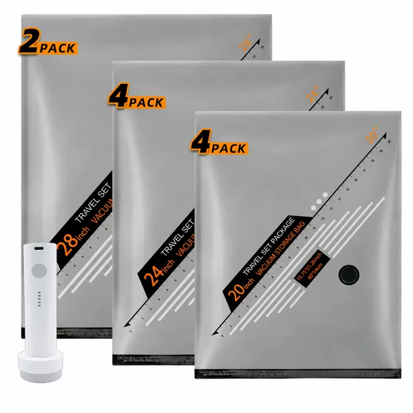 Carefully Selected Vacuum Compression Storage Bags for Suitcases, 20inch / 24inch / 28inch Cross-Border Clothing Travel Storage Bags