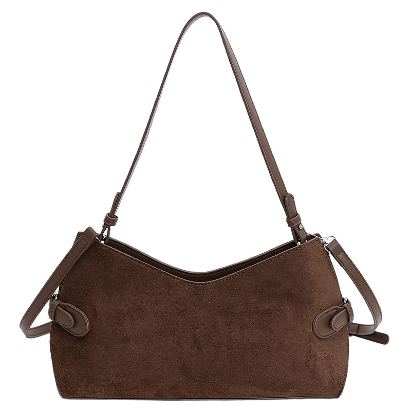 Nicho coreano de hombro único bolso de brazo retro mochila de seda otoño y invierno 2025 nuevo estilo ocio viaje bolsa de mano