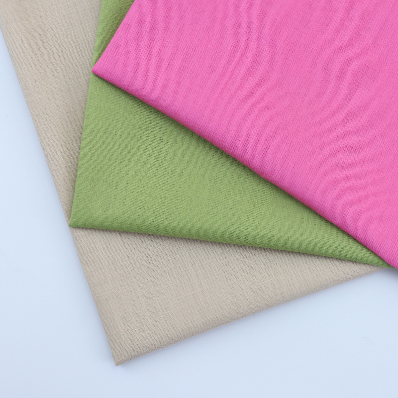En stock al por mayor tela de bambú 180g estiramiento de bambú tela de cáñamo Primavera Verano moda slub pantalones de tela