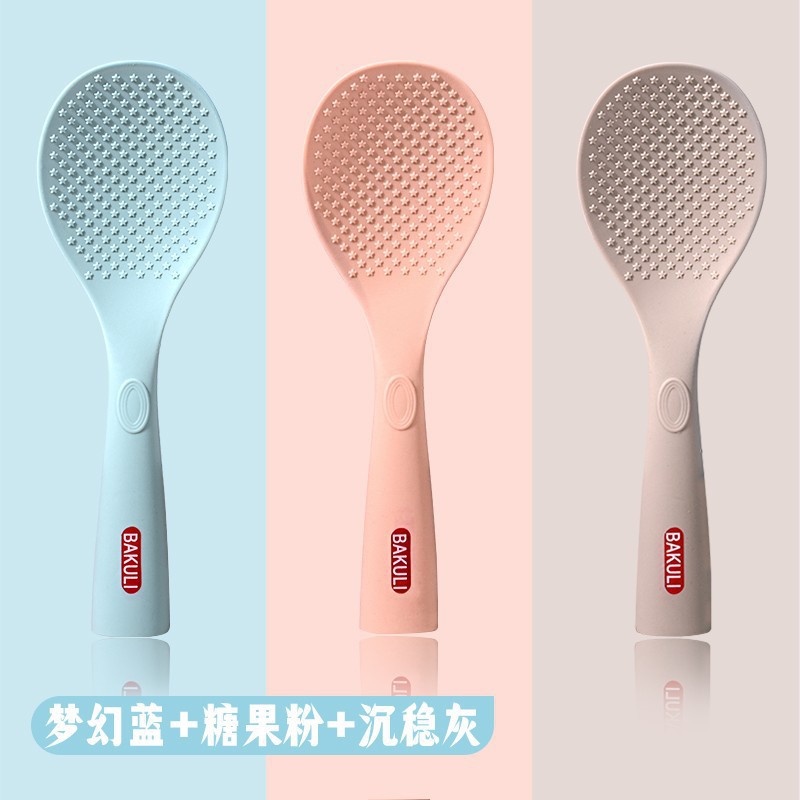 Cucharas de arroz de silicona no tocan pala de arroz se puede poner en alta temperatura cocina doméstica para adultos otros