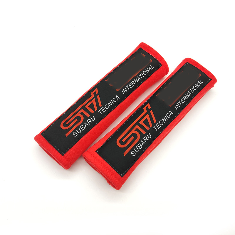 JDM Car Modified, Tengyuan Seat belt shoulder pad - sti-red